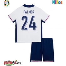 Camiseta Inglaterra Cole Palmer #24 Primera Equipación para niños Eurocopa 2024 manga corta (+ pantalones cortos)